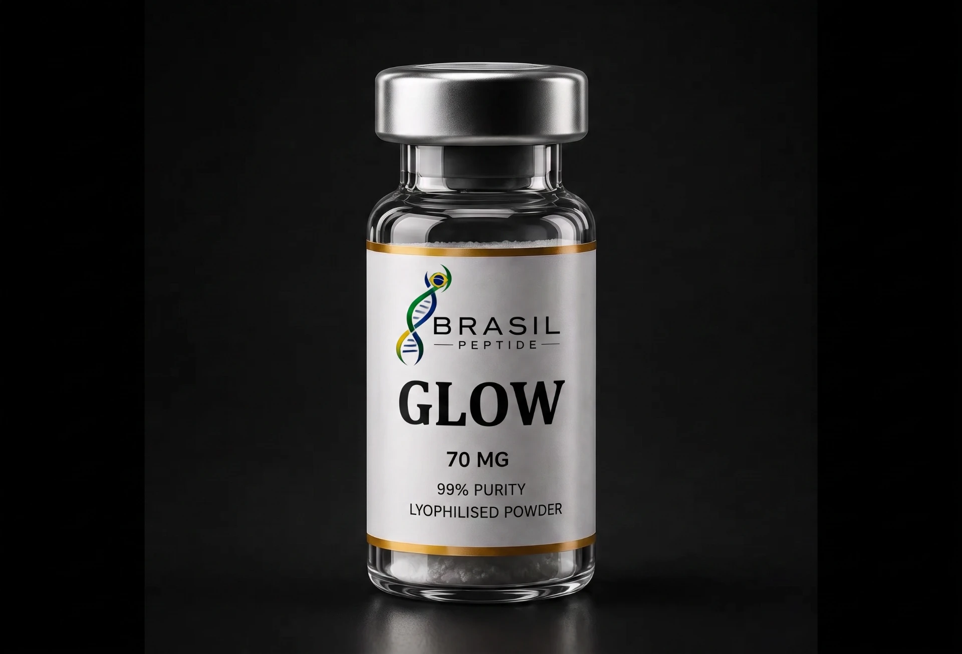GLOW — frasco de peptídeo de pesquisa 70mg blend