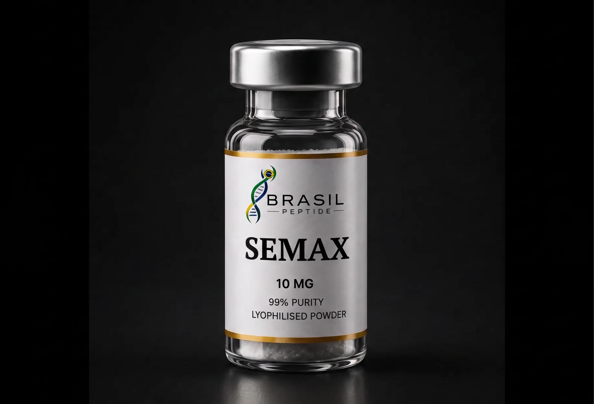 Semax 10mg — frasco de peptídeo de pesquisa grau farmacêutico